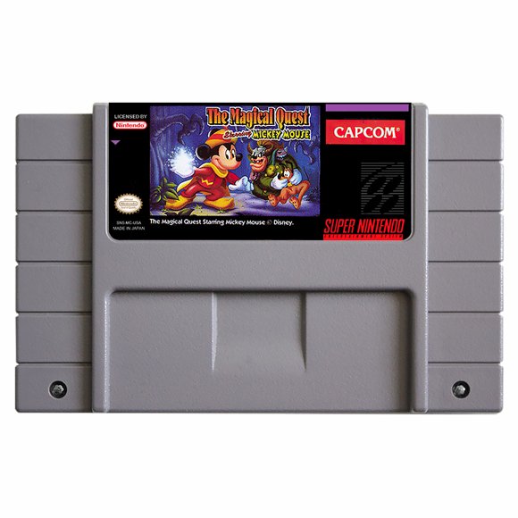 SNES Games Cartridge Magical Quest Starring Mickey Mouse, The