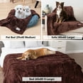 thumbnail image 5 of PetAmi Dog Blanket for Small Dogs Brown, Fluffy Soft Puppy Blanket, Sherpa Fleece Cat Blanket for Kitten Doggie, Calming Pet Blanket Throw for Couch Sofa Bed Washable, Small 24x32, 5 of 7