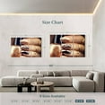 thumbnail image 3 of Elephant Stock Golden Holiday Nails Wall Art - Horizontal Multi Panel Canvas - Salon Wall Decor - Fashion And Beauty Multi Panel - Beige And Brown Decor - 74" x 48", 3 of 4