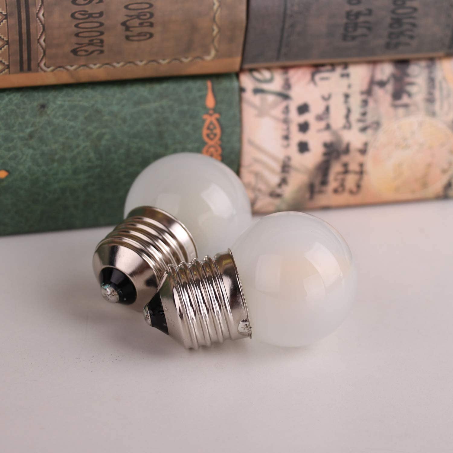 15 Pack Frosted LED Replacement Bulbs, Low Wattage Led Bulb,1.5W Equivalent 15 Watt, E26 Standard Base, 6000K White, Small Globe Light Bulb for Outdoor Patio String Lights Ceiling Fan