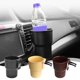 thumbnail image 1 of Fiudx Portavasos Multifunción para Coche, Portabotellas, Organizador de Cubos de Basura, Instalación Multidireccional, Práctico Reposabrazos, Almacenamiento Lateral En La Puerta, Negro, Beige y Marró, 1 of 7