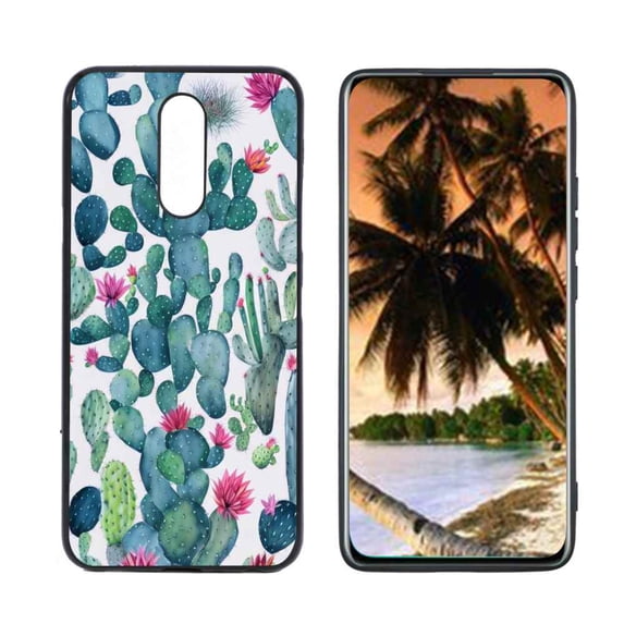 Cactus-145 Phone Case, Degined for LG X4 Case Men Women, Flexible Silicone Shockproof Case for LG X4