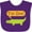 Purple, variant on Inktastic 1st Birthday Alligator Jungle Boys or Girls Baby Bib