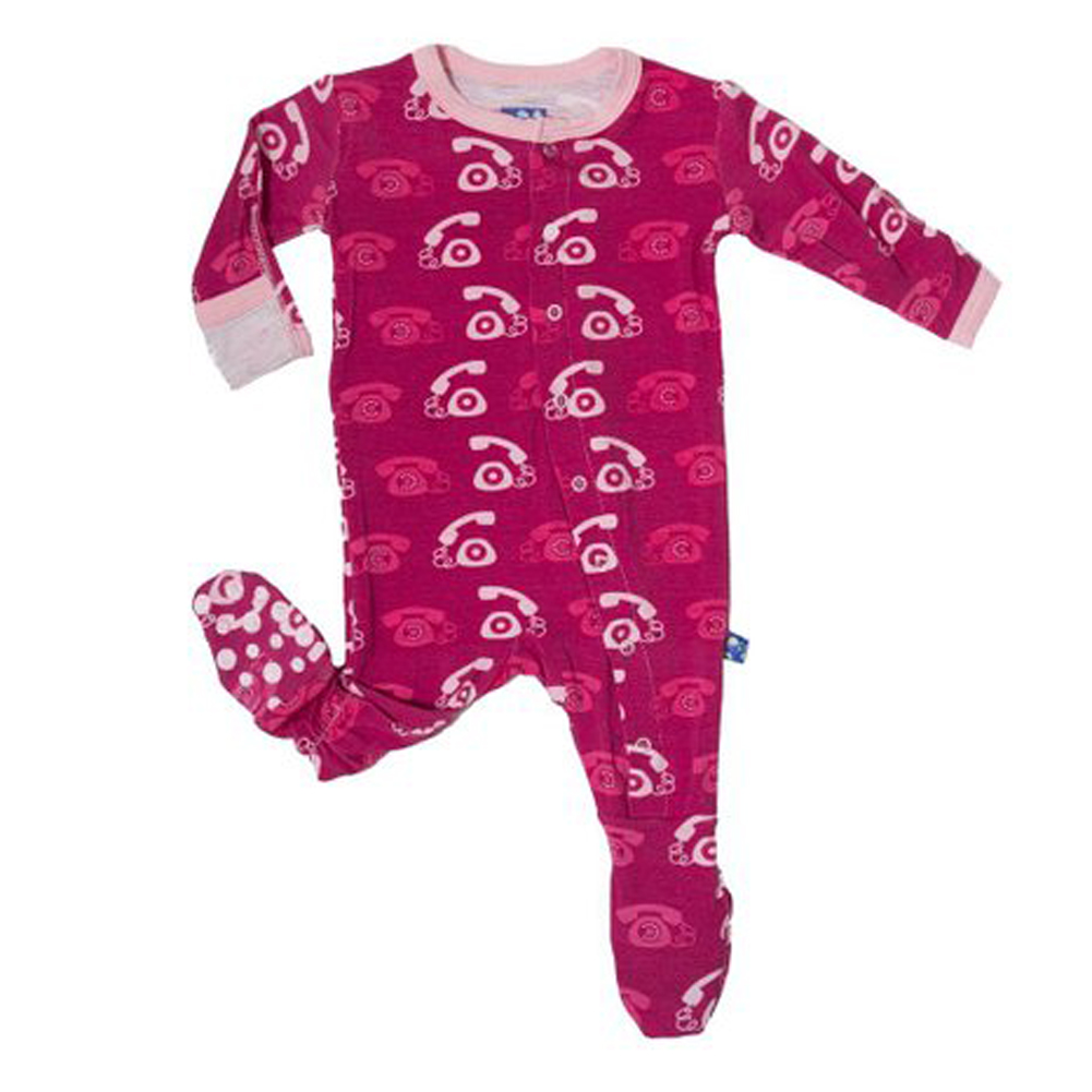 Print Footie (Berry Telephone Preemie)