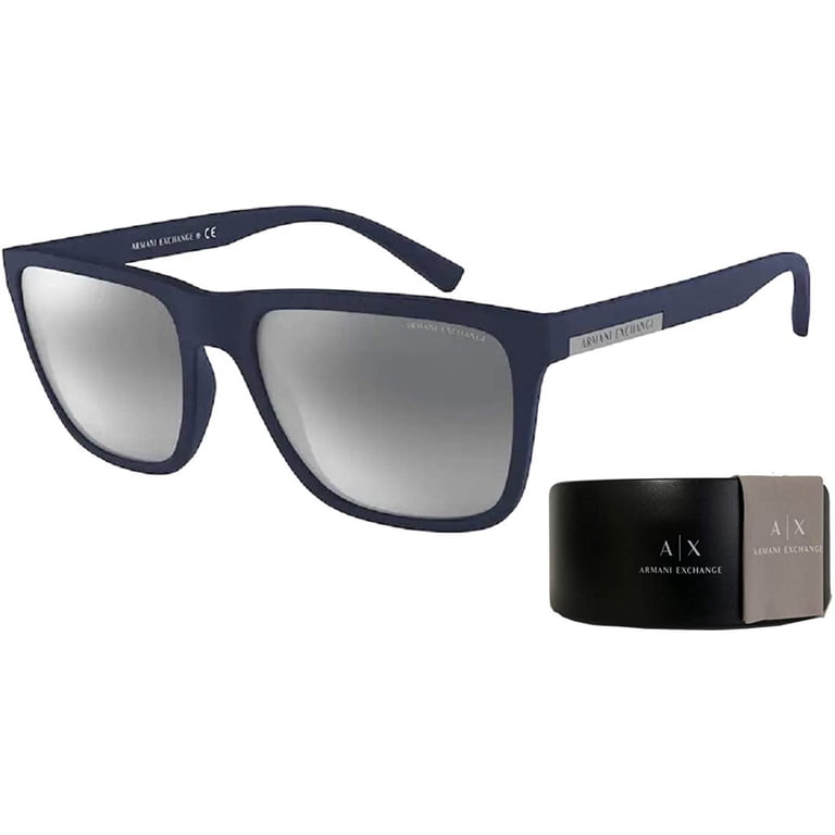 Armani Exchange Light Gray Blue Mirror Effect   Sunglasses Amazon.com: A|X Armani Exchange AX2002 Sunglasses, Matte  main image 4