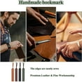 thumbnail image 4 of PU Leather Bookmark Reading Book Mark Page Divide Tags Multi-Color Book Clip Reader Pager Bookmark Holder Stationery For Students Teachers Book Lovers Gifts, 4 of 4
