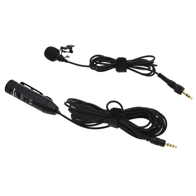 Micrófono Lavalier de 3,5 mm con clip de micrófono con clip y condensador de bola para teléfono inteligente / tableta Sunnimix Micrófono Lavalier