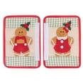 thumbnail image 2 of sunsanly Christmas Refrigerator Handle Covers Gingerbread Man Kitchen Appliance Handle Covers for Fridge Door Holiday Home Office Decoration, 2 of 7