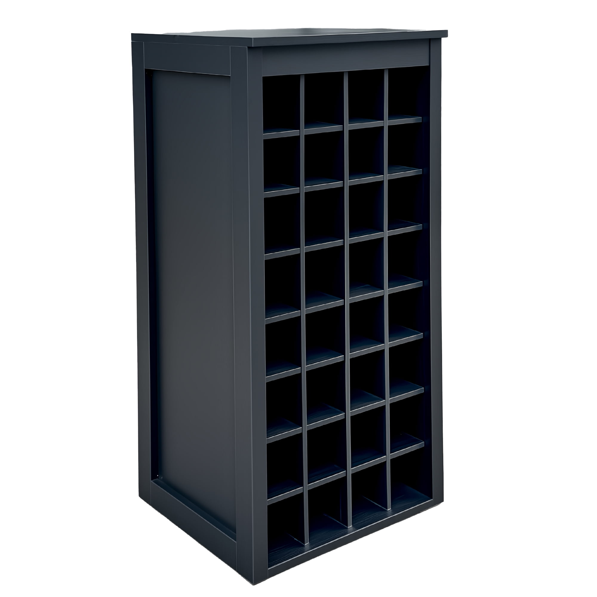Wine Cabinet 32-Bottle Modular Storage Buffet for Home Bar Dining Room, Black