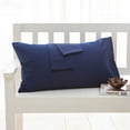 thumbnail image 6 of 1 Pair Solid Color Throw Pillow Case Dust-proof Cotton Hidden Zipper Throw Pillow Cover for Car, 6 of 8