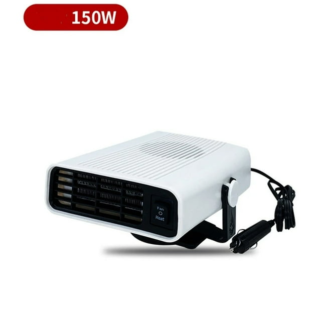 YOPTOP Usb Heater for Car Universal 12V Winter Car Heater, Rotatable Defogging Heater, Fast Heating Heater",White