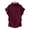 Wine#25, variant on HAJWOH Women's Half Turtleneck Sleeve T-Shirt Solid Color Mock Neck Dolman Short Sleeve Top Casual Fashion Loose Shirt
