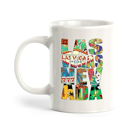 

Las Vegas Nevada 11oz Ceramic Coffee Mug | American Cities Coffee Cups