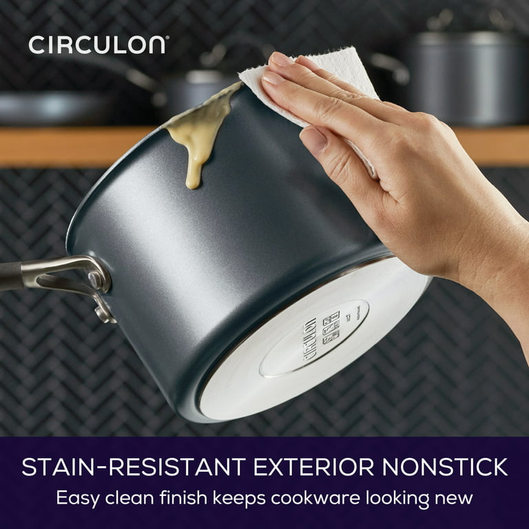 Circulon A1 Series ScratchDefense Nonstick Induction Pots and Pans Cookware  Set, 10 Pc Graphite 
