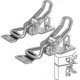 thumbnail image 1 of Stainless Steel Toggle Latches 2-Pack with Lever Closure, Rust-Resistant Metal Clamps for Cabinet Door Furniture Fixing, 1 of 5