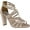 Champagne Glitter Synthetic, variant on Women's Touch Ups Rhyan Strappy Cage Sandal Pewter Glitter Synthetic 7.5 M