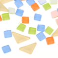 thumbnail image 1 of pitrice Bright Mosaic Tiles Assorted Craft Glass Pieces Stones Dark Blue Green, 1 of 8
