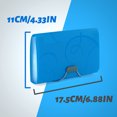 thumbnail image 3 of EKIND 7X4.5" Expandable Portable Folder, 13 Pocket Rope Accordion File Organizer, A6 Plastic Wallet for Cards,Coupons,Receipt,Tax Item, Mini Expanding Folders (1Pcs, Blue), 3 of 7