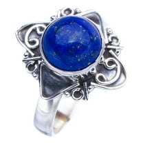 StarGems  Natural Lapis Lazuli Star Handmade 925 Sterling Silver Ring 7.25 F1804