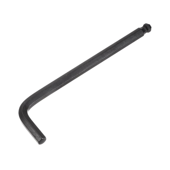 Uxcell 3/8" Ball End Hex Key Wrench, L Shaped Long Arm CR-V Repairing Tool, Black