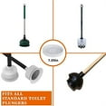 thumbnail image 2 of 2 Pcs Toilet Plunger Holder Only,White Plunger Tray,Plunger Mat Air Drying Mat for Toilet Plunger,Plunger Holder Catches Drips, 2 of 6