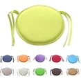thumbnail image 3 of Nvzi Pack of 2 Round Chair Pads for Outdoor Seat Indoor Chair Cushion Pads with Ties for Office Kitchen Dining Room Patio, 3 of 5