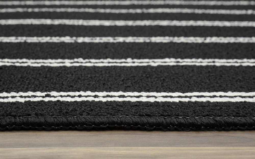 Garland Rug Avery Black Indoor Area Rug, 3'6" x 5'