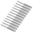 thumbnail image 1 of Unique Bargains 3/16 Inch Diamond Chainsaw Sharpener, 12 Pack Sharpening Stone Polishing Grinding File Tool, Silver, 1 of 4