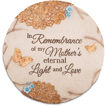 Pavilion Gift Company "Remembering Mother" Memorial Garden Stone, 10-Inch, Blue