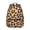 Brown and Beige, variant on Pink and White Leopard Print Backpack for School, Cute School Bag with Adjustable Shoulder Straps and Padded Back, 15.3"x11"x7.1"