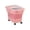 #1709-Pink, variant on Cevemin Space Saving Foldable Plastic Pet Food Storage Bin, Airtight Moisture Proof Bug Repellent Container with Measuring Cup Wheels Pink Green Gray 16.92x11.02x4.72in