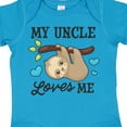thumbnail image 4 of Inktastic My Uncle Loves Me with Sloth and Hearts Boys or Girls Baby Bodysuit, 4 of 5