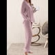 thumbnail image 5 of Conjuntos de Pijama para Mujer, de Larga, con Botones, para Dormir, Pijamas Suaves, Conjuntos de Estar por Casa. Rosa XXL, 5 of 9
