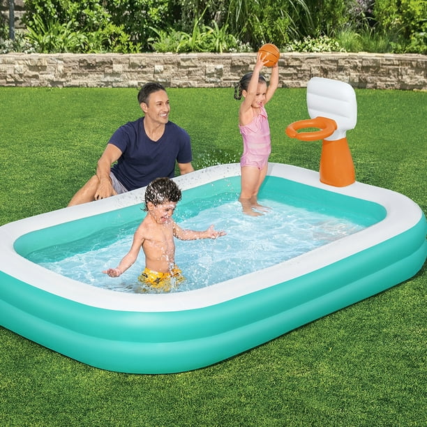 Alberca Infantil Pscina Inflable Con Canasta De Basketball Bestway