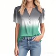 thumbnail image 3 of NAMTYQX Women's Summer Tops Graphic Loose Stylish Womens Tshirts Short Sleeve Short Sleeve Shirts for Women Army Green Size S, 3 of 5