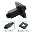 thumbnail image 4 of Brazo de ducha DOLGABA, soporte de techo recto, 8 cm, negro mate, 4 of 8