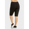 thumbnail image 5 of TheLovely Women & Plus Soft Cotton Active Stretch Workout Biker Shorts (21") with Wide Wastband, 5 of 6