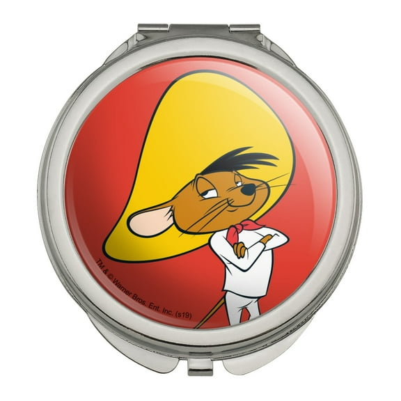 Looney Tunes Speedy Gonzales Compact Travel Purse Handbag Makeup Mirror