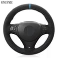 thumbnail image 1 of DIY Hand-stitched Black Suede Car Steering Wheel Cover For BMW M Sport M3 E90 E91 E92 E93 E87 E81 E82 E88 X1 E84, 1 of 3
