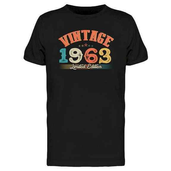 1963 Vintage Design T-Shirt Men -Image by Shutterstock, Male Medium