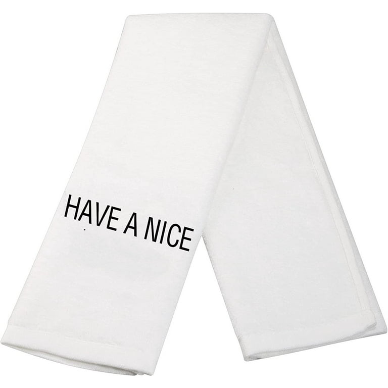 Have a Nice Poop - Poop Emoji - inappropriate - Hand Towel - Bathroom -  Embroidered towel - Bathroom Hand Towel - funny bathroom towel