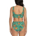 thumbnail image 3 of Daiia Fall Forest Squirrel Women's Bikini Set Two Piece Swimsuit High Waisted Bikini Adjustable Straps Bikini Perfect for Beach, Pool, and Summer Vacation-Small, 3 of 9