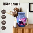 thumbnail image 3 of JAGASY Bike Small Urn for Ashes for Women, Blue Mini Urns for Human Ashes Keepsake, Forest Trees Decorative Urns for Mom & Dad, Pink Funeral Urn for Cremation for Parents, (3 Inch), 3 of 7