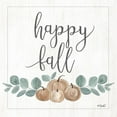 thumbnail image 3 of Sherrill, Kate 15x15 Black Modern Framed Museum Art Print Titled - Eucalyptus Pumpkins Happy Fall, 3 of 5