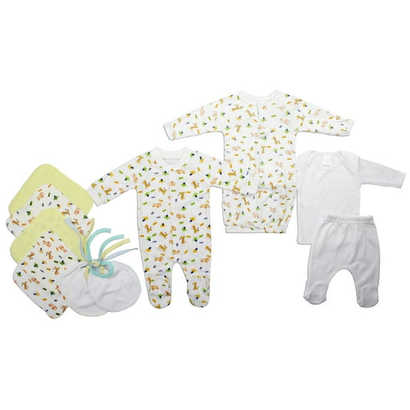 Bambini Newborn Baby Shower Layette Gift Box Set, 10pc (Baby Boys Or Baby Girls, Unisex)
