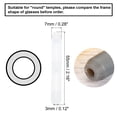 thumbnail image 2 of Uxcell Glasses Temple End Tips Eyeglass Arms Replacement Ear Sock Anti Slip Tube Sleeve Translucent 10 Pair, 2 of 5