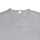 thumbnail image 4 of Camisa Casual de Color Sólido de los Hombres, Manga Corta Imitación de Lino Suelto Cuello en V para la Playa Y el Uso Diario, Blusa de Algodón Transpirable, 4 of 8