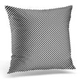 thumbnail image 1 of EREHome White Abstract Diagonal Wavy Lines Jagged Stripes with Sine Waves Slant Curves Circular Waveforms Striped Pillow Cover 16x16 Inches Throw Pillow Case Cushion Cover, 1 of 1