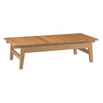 thumbnail image 3 of Modway Bayport Outdoor Patio Teak Coffee Table in Natural, 3 of 5