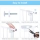 thumbnail image 5 of Extensión de puerta para perros de acero optimizada M, 75 cm de alto x 20 cm de ancho. Puertas para mascotas extralargas, accesorios, montaje a presión, para escaleras, puertas, cocinas y salas de, 5 of 8